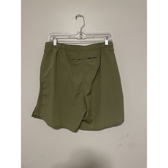 Nike Dri Fit Green Running Shorts Size M Green Active Gym Workout - Picture 2 of 5